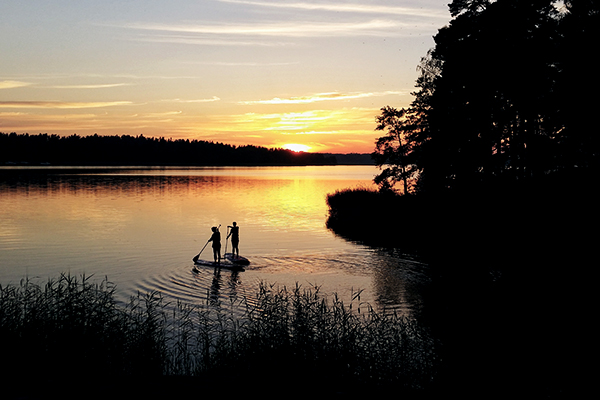 Mitternachtssonne in Finnland