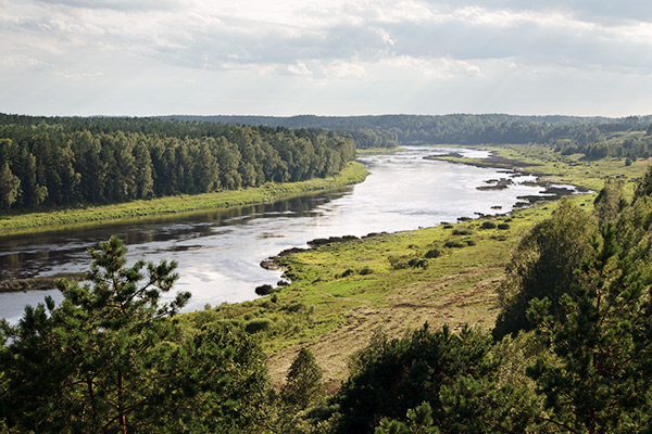 Fluss Daugava, Lettland