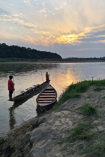 Fluss-Safari im Chitwan Nationalpark, Nepal