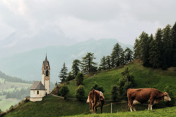 Landschaft im Gadertal