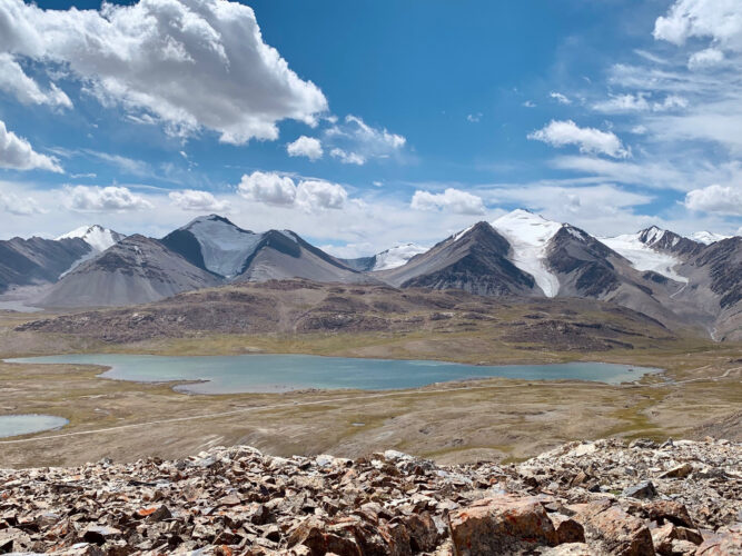 Gletscher am Arabel Plataeu in Kirgistan