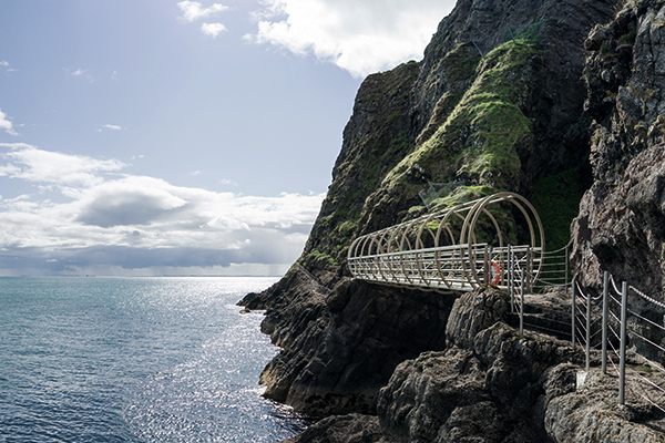 The Gobbins Cliff Path in Nordirland
