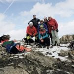 Gruppenfoto mit Ausrüstung, Ötztaler Alpen