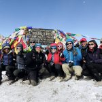 Gruppenfoto Thorong-La-Pass, Nepal