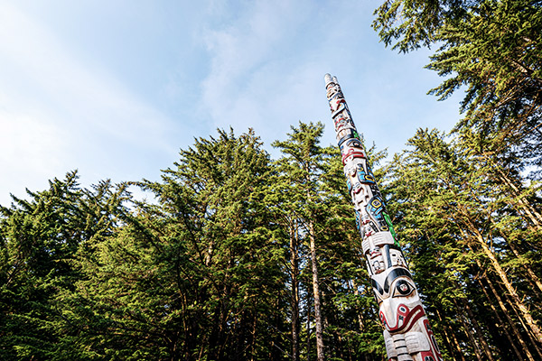 Totempfähle der Haidas, Haida Gwaii, British Columbia