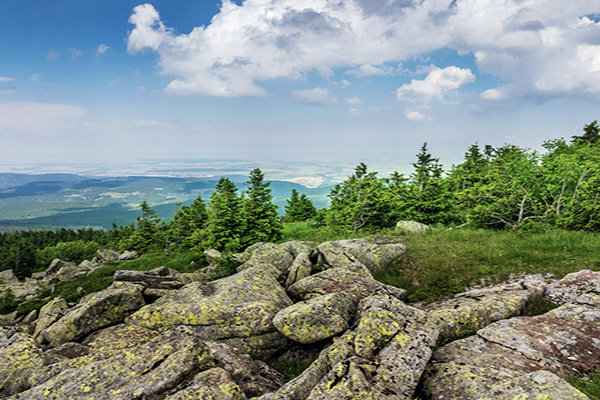 Blick über Harz Gebirge, Deutschland