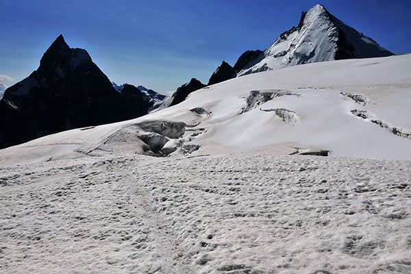 Gletscher unterhalb des Herens Pass auf der Haute Route