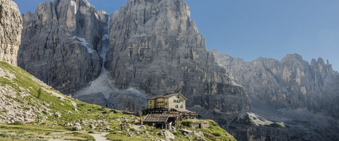 Refugio im Brenta Gebirge