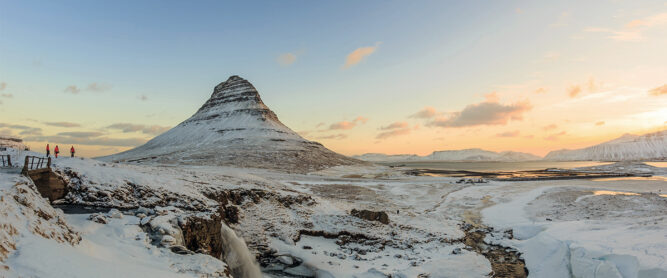 Berg Kirkjufell im Westen von Island