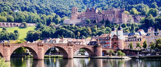 Blick auf das Schloss in Heidelberg