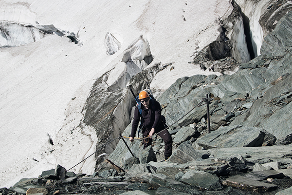 Bergsteiger am Großglockner