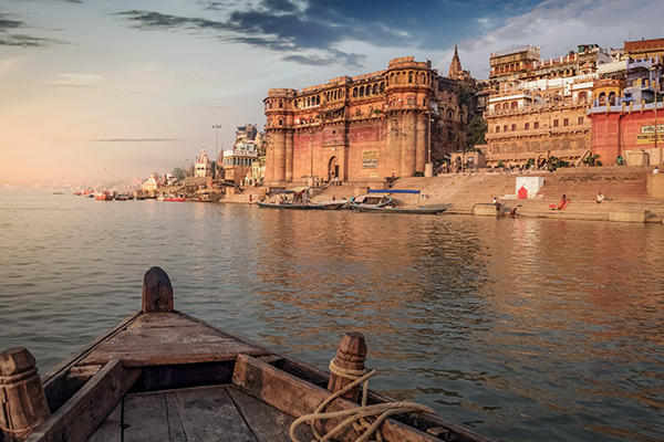 Fluss Ganges in Varanasi