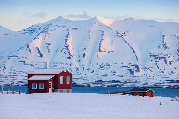 Winterlandschaft in Island