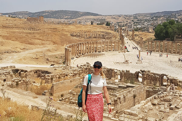 Aussicht auf Jerash