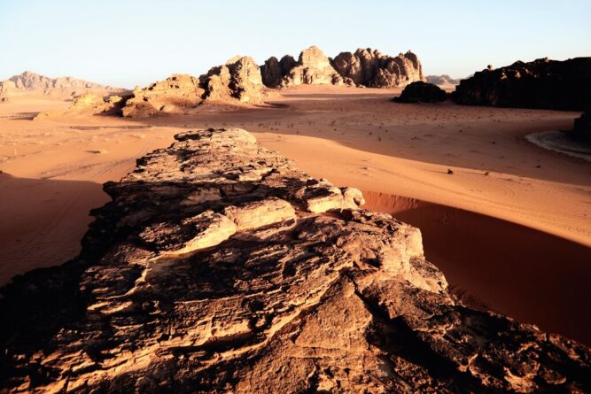 Aussicht auf das Wadi Rum in Jordanien