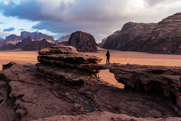 Felsformation im Wadi Rum