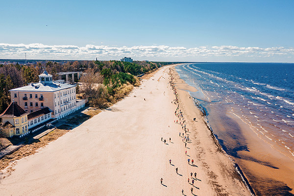 Strand in Jurmala, Lettland