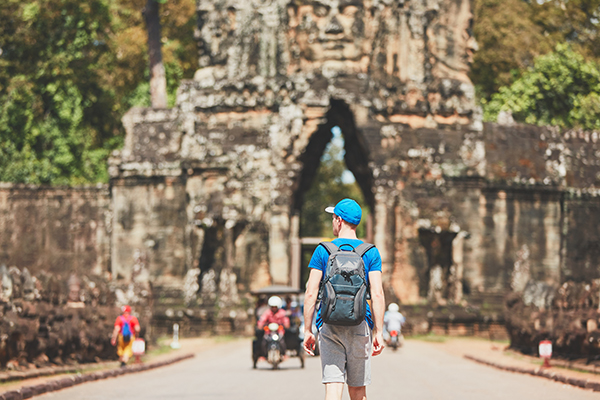 Tourist in Kambodscha