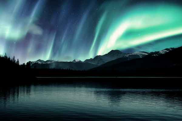 Nordlichter im Jasper Nationalpark in Kanada