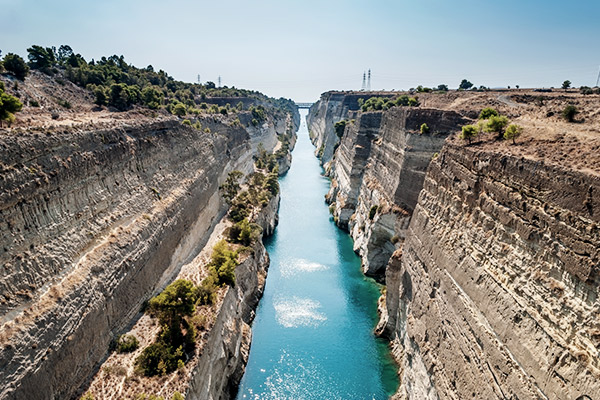 Kanal Korinth, Peloponnes Griechenland