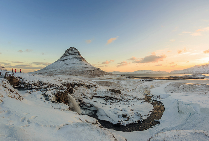 Berg Kirkjufell im Westen von Island