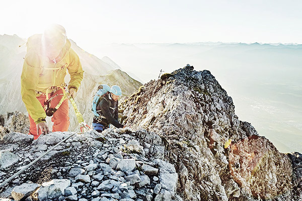 Klettersteig ueber Innsbruck, Tirol