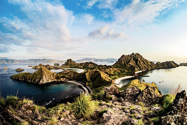 Aussicht auf Padar Insel, Komodo 