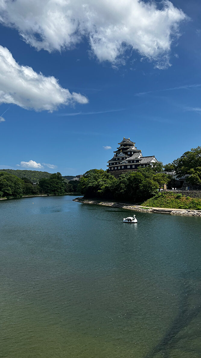 Korakuen Burg in Osaka, Japan