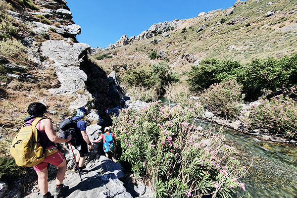 Wanderung am Kourtalio Fluss auf Kreta