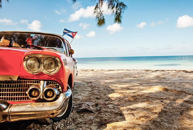 Auto am Strand Cayo Jutias