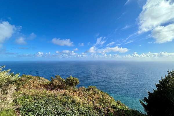 Ausblick von einem Küstenweg in Madeira