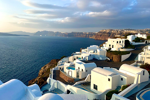 Akrotiri bei Abendstimmung