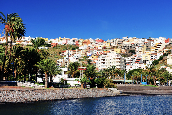 Der Strand und die Stadt San Sebastián