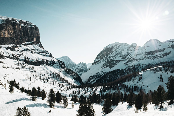 Sonnenschein, Monte Castello Dolomiten