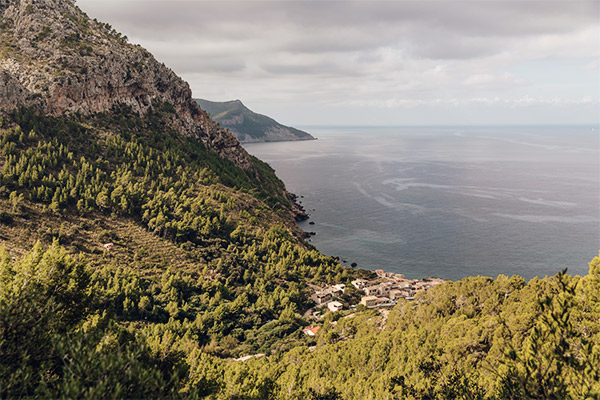 Blick auf Llucalcari, Mallorca