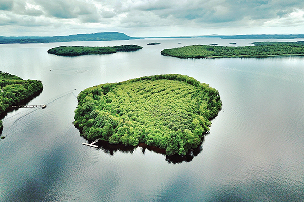 Lough Erne See nahe Enniskillen in Nordirland