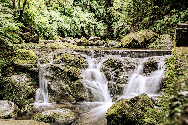 Wasserfälle am Levada do Rei 