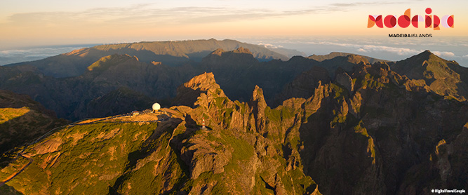 Blick auf den höchsten Berg Madeiras