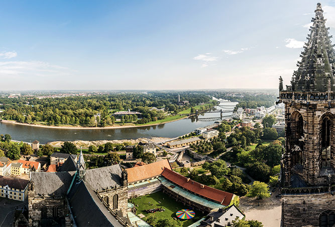 Blick auf Magdeburg