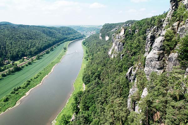 Ausblick auf die Elbe