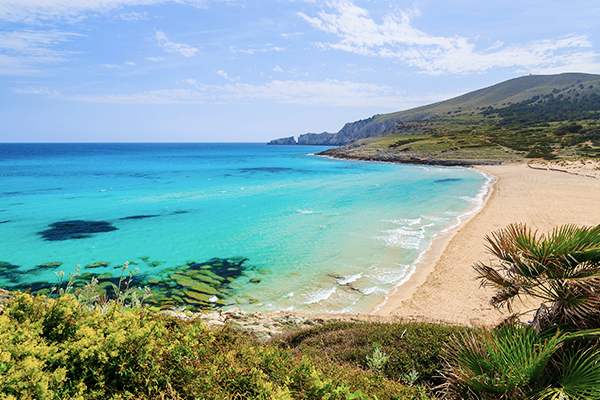 Aussicht auf die Cala Mesquida