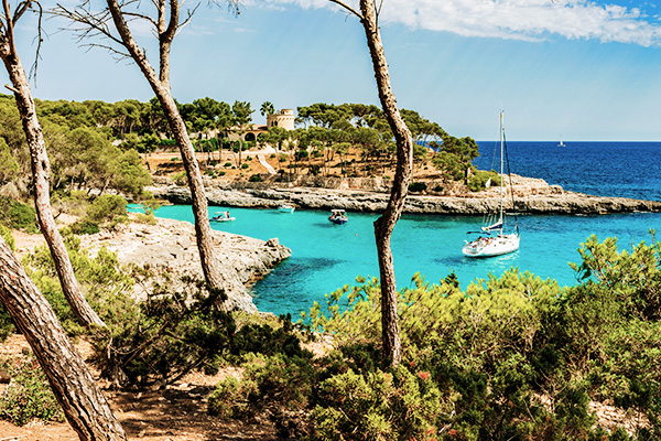 Malerische Bucht auf Mallorca
