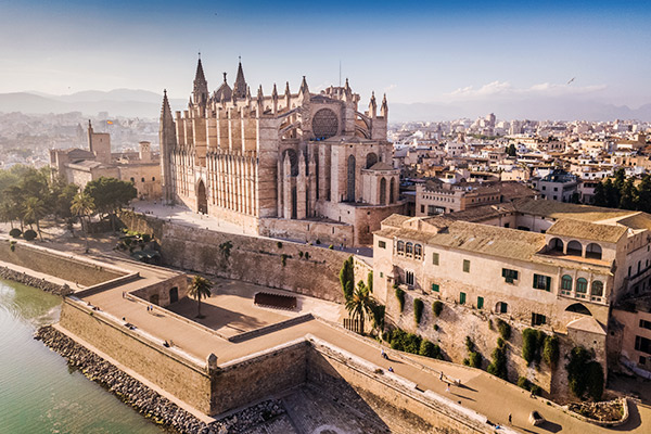 Die berühmte Kathedrale in Palma, Mallorca