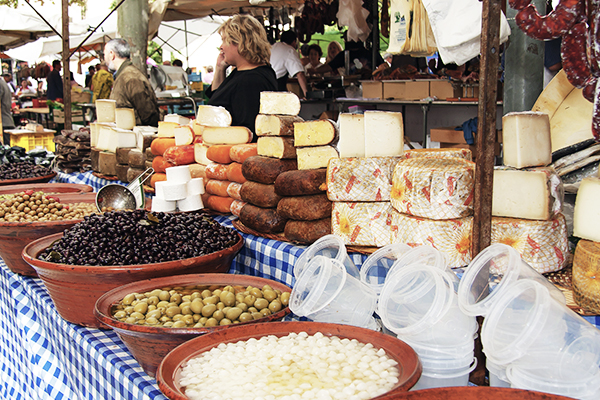 Markt mit typischen Erzeugnissen auf Mallorca