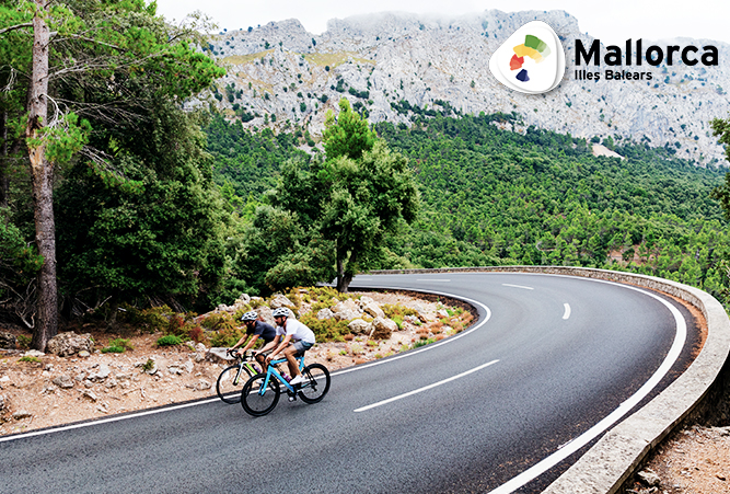 Radfahrer auf Mallorca