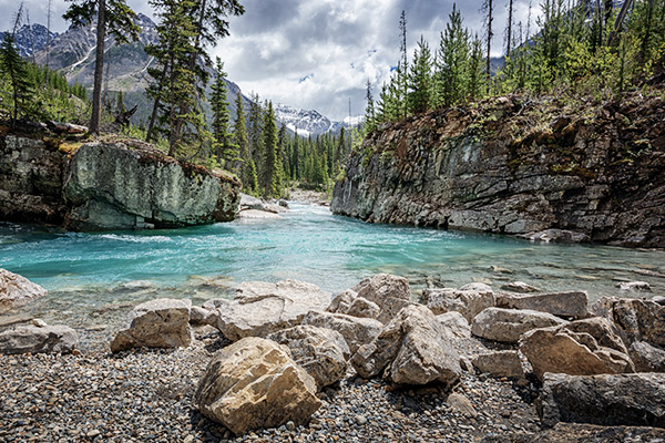 Marble Canyon im Kootenay Nationalpark, Kanada