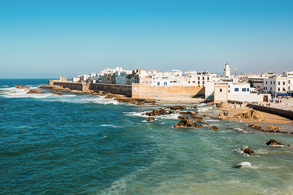 Blick af das Meer und Essaouira