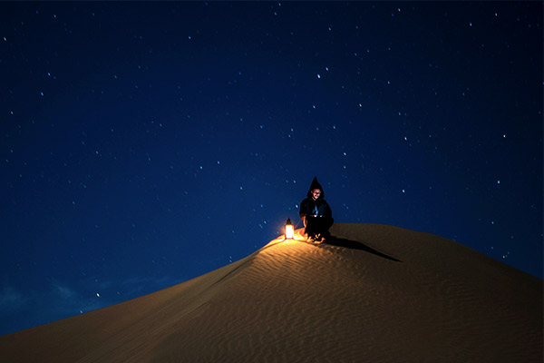 Camping in der Wüste von Marokko