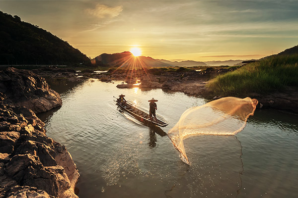 Mekong Fluss, Laos