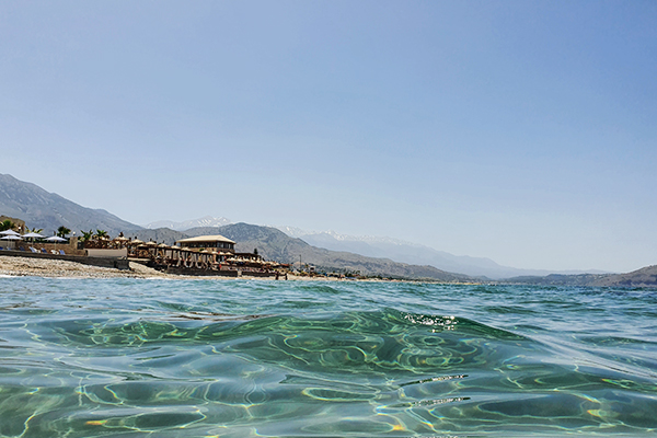 Hotelstrand in Kreta